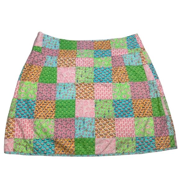 Vineyard Vines Patchwork Nautical Beach Themed Skirt - Picture 9 of 9